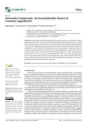 Seaweeds Compounds: an Ecosustainable Source of Cosmetic Ingredients?