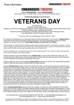 VETERANS DAY by Donald Freed