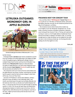 Letruska Outgames Monomoy Girl in Apple Blossom