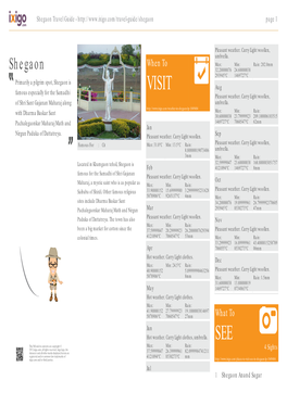 Shegaon Travel Guide - Page 1