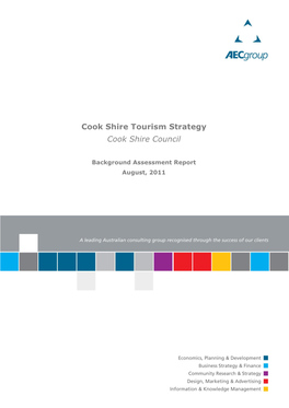Cook Shire Tourism Strategy Action Plan