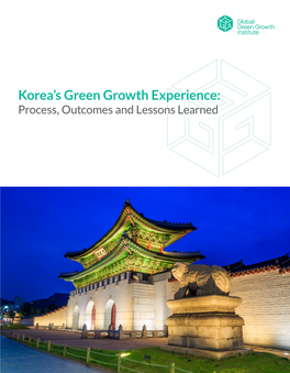 Korea's Green Growth Experience