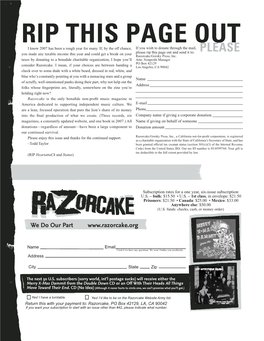 Read Razorcake Issue #41 As a PDF