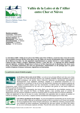 Vallée De La Loire Et De L'allier Entre Cher Et Nièvre