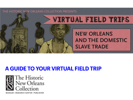 Pre-VFT, Domestic Slave Trade