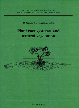 Plant Root Systems and Natural Vegetation