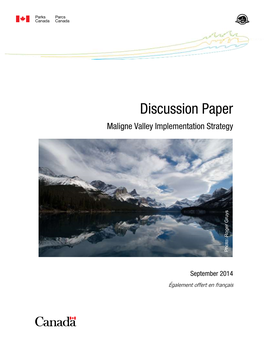 Maligne Valley Discussion Paper