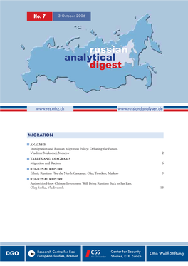 Russian Analytical Digest No 7: Migration