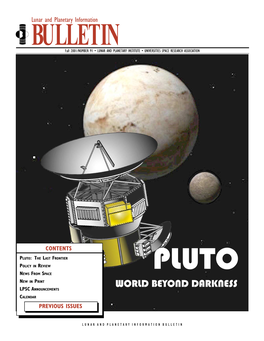 Issue #91 of Lunar and Planetary Information Bulletin (2001)