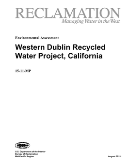 Western Dublin Recycled Water Project, California