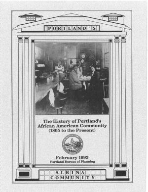 The History of Portland's African American Community