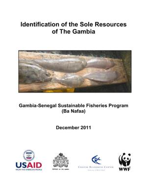 Identification of the Sole Resources of the Gambia