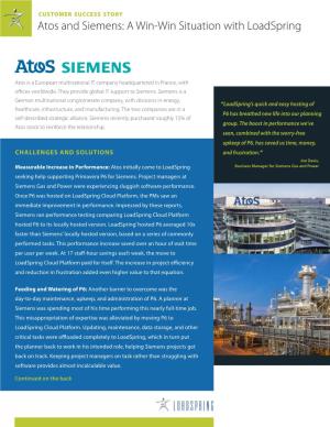 Atos and Siemens: a Win-Win Situation with Loadspring