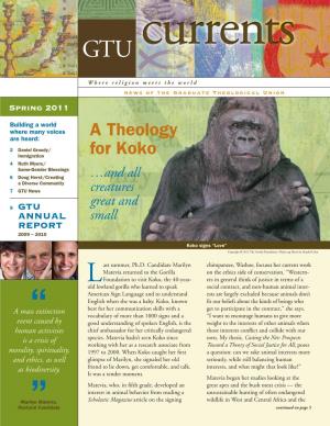 A Theology for Koko Continued from Page 1 and Transgender People in the Sacramental Life of the Church While Resisting Further Discrimination