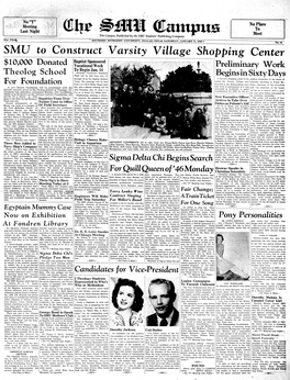The SMU Campus, Volume 31, Number 16, January 11, 1946