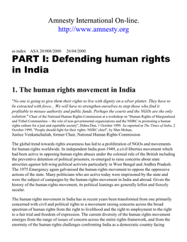 Defending Human Rights in India