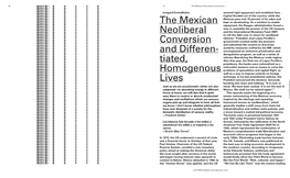 The Mexican Neoliberal Conversion and Differen