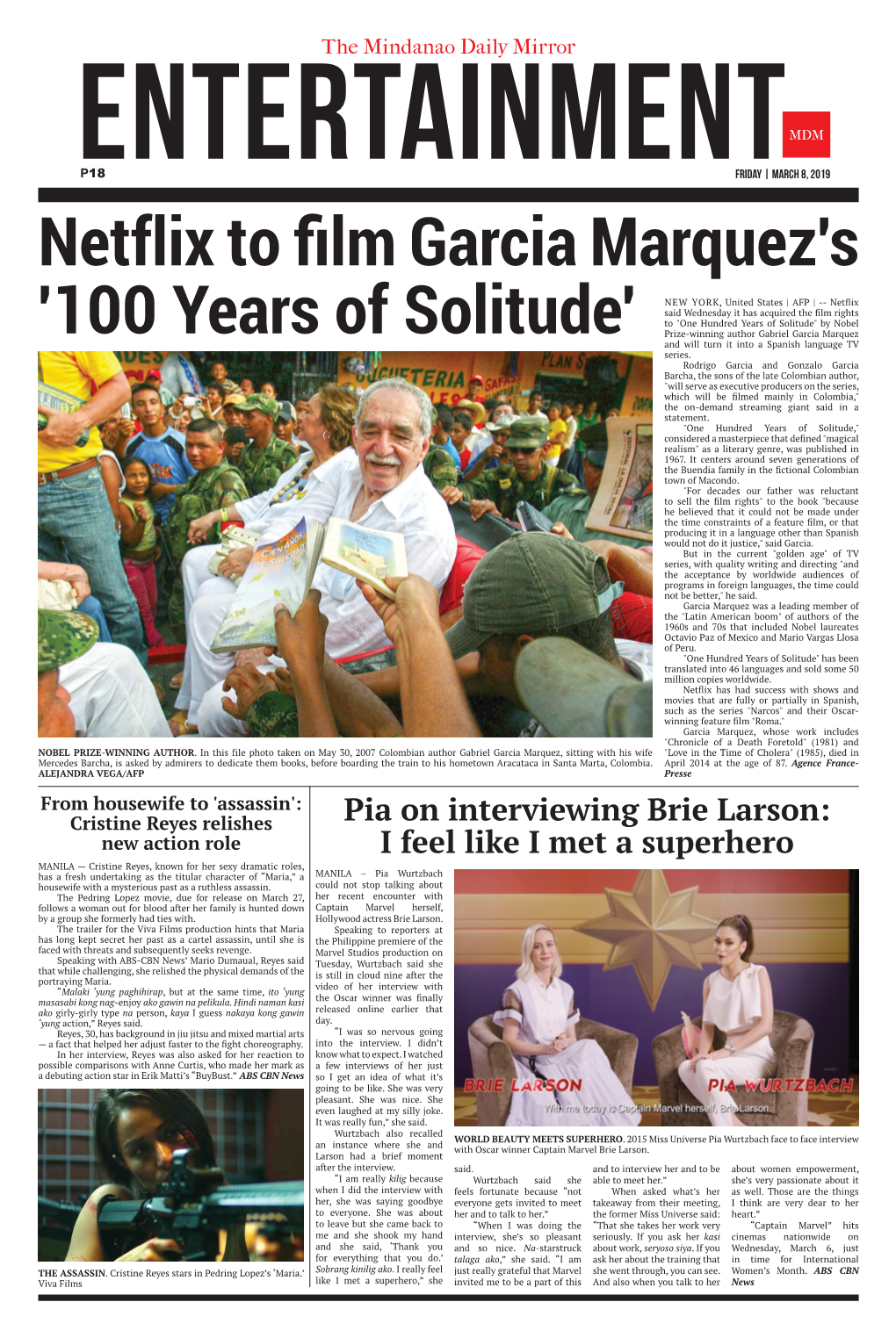 Netflix to Film Garcia Marquez's