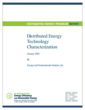 Distributed Energy Technology Characterization