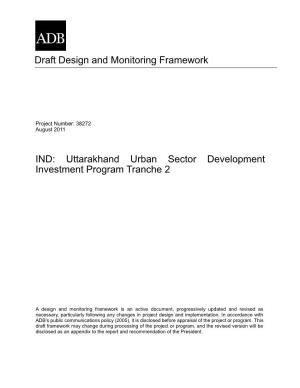 Draft Design and Monitoring Framework