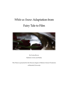 Adaptation from Fairy Tale to Film III