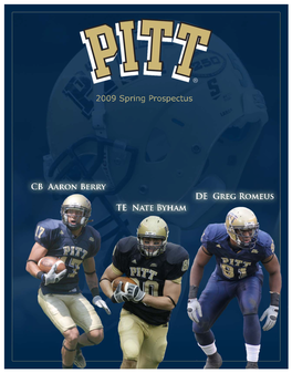 2009 Pitt Football Spring Football Prospectus