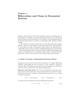 Chapter 1 Bifurcations and Chaos in Dynamical Systems
