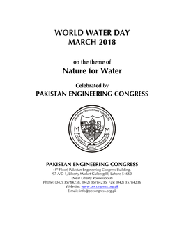 World Water Day 2018