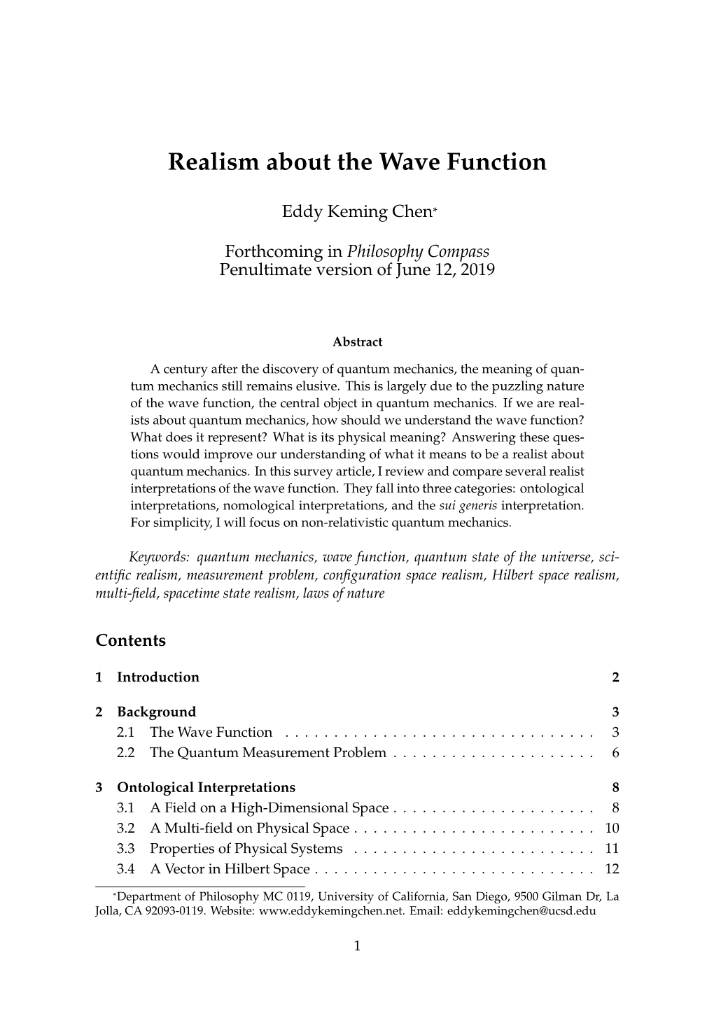 Realism About the Wave Function