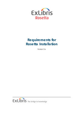 Requirements for Rosetta Installation