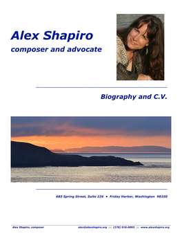 Shapiro Composer and Advocate