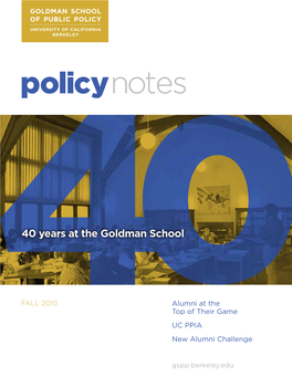 40 Years at the Goldman School