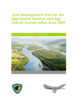Joint Management Plan for the Egg Islands Reserve and Egg Islands Conservation Area 2009