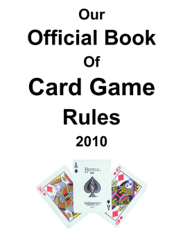 Card Game Rules 2010 Index of Games Contents 10 Dime Rummy