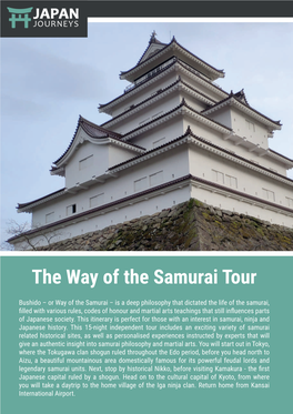 The Way of the Samurai Tour
