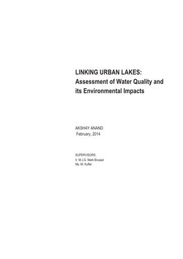 Linking Urban Lakes
