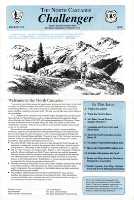 THE NORTH CASCADES Challenger North Cascades National Park 1996 EDITION Mt