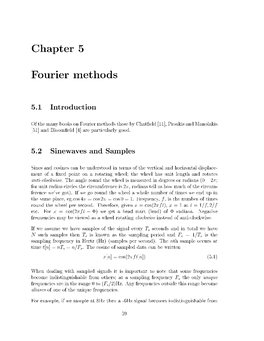 Chapter 5 Fourier Methods