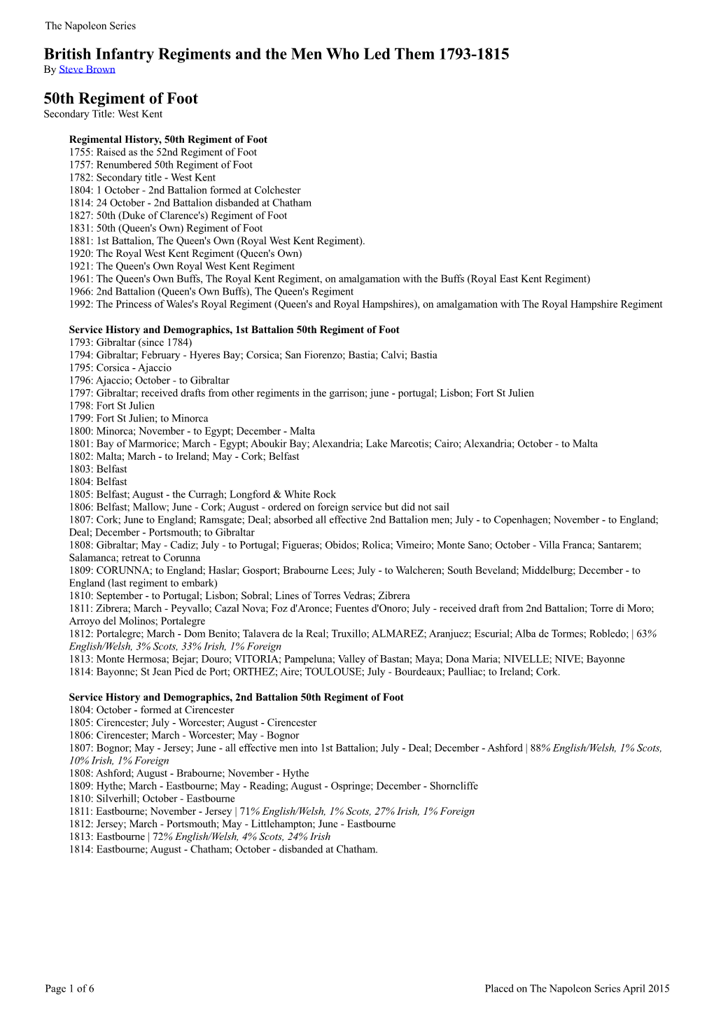 british-infantry-regiments-and-the-men-who-led-them-1793-1815-by-steve