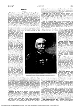 Deaths of Medicine; Consulting Neurologist to the Massachusetts Homeopathic Hospital and the Westborough Insane Hospital; Died at His Home in November 1