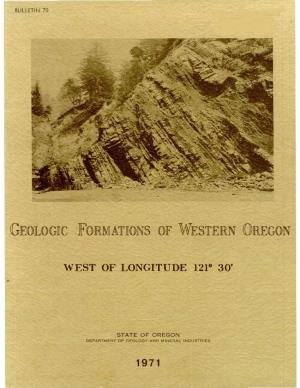 Geologic Formations of Western Oregon