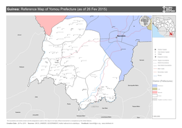 Guinea: Reference Map of Yomou Prefecture (As of 26 Fev 2015)