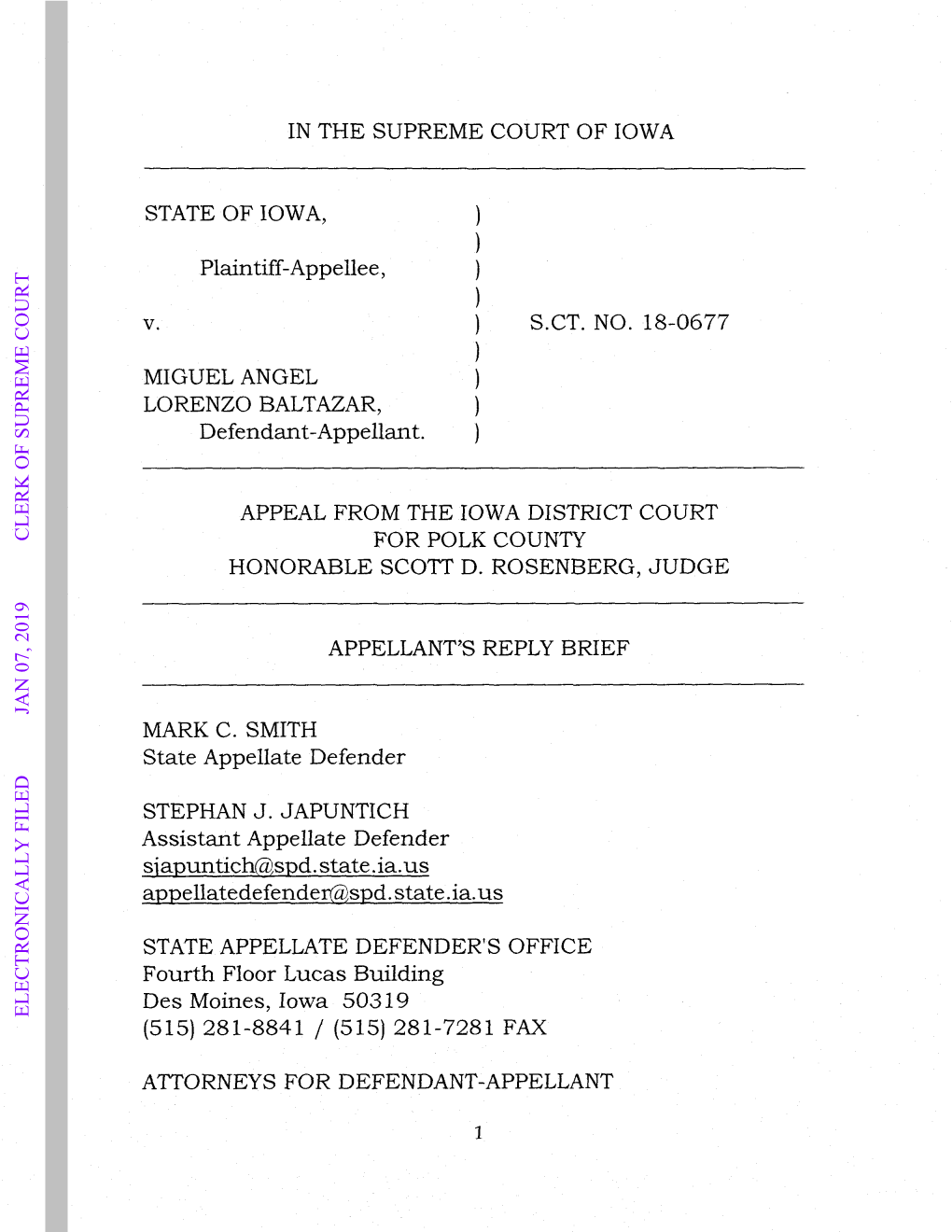 IN the SUPREME COURT of Low a STATE of IOWA, Plaintiff-Appellee