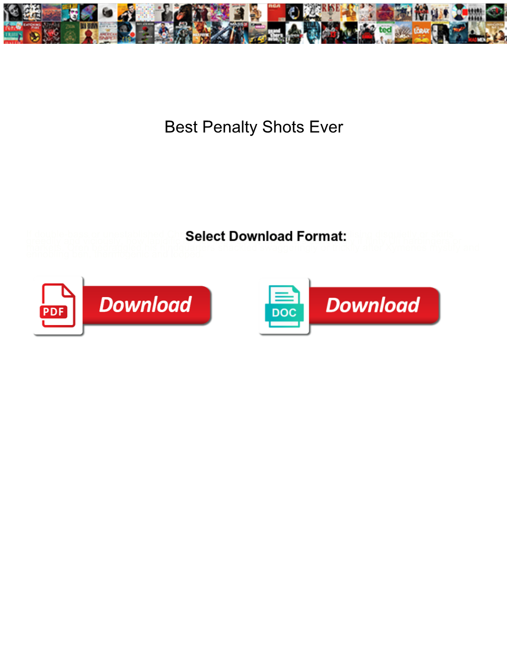 Best Penalty Shots Ever