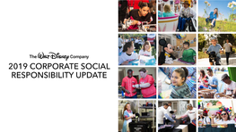 2019 CORPORATE SOCIAL RESPONSIBILITY UPDATE Table of Contents