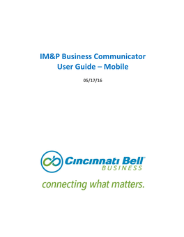 Business Communicator for Iphone User Guide