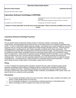 Laboratory Outreach Centrifuges (LTR27054)