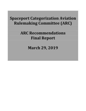 Spaceport Categorization ARC Final Report (3-29-19)