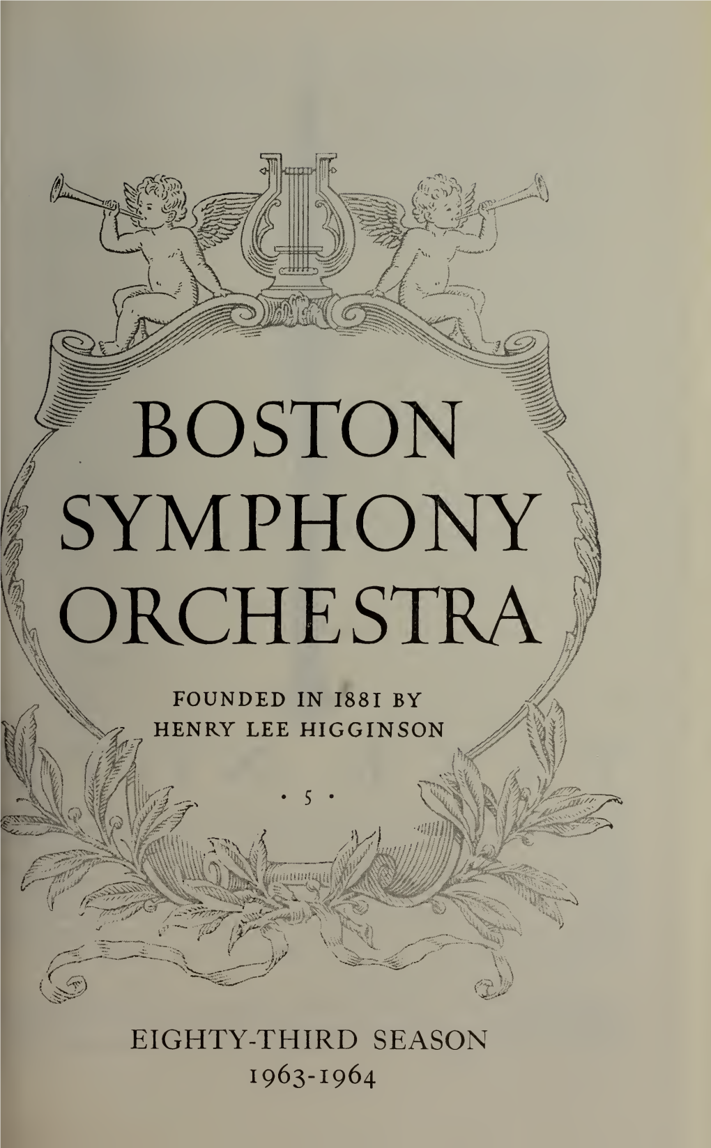 Boston Symphony Orchestra Concert Programs, Season 83, 1963-1964