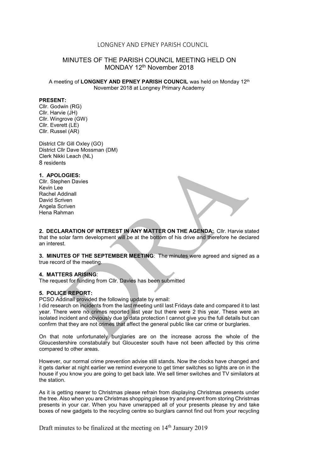 Longney and Epney Parish Council